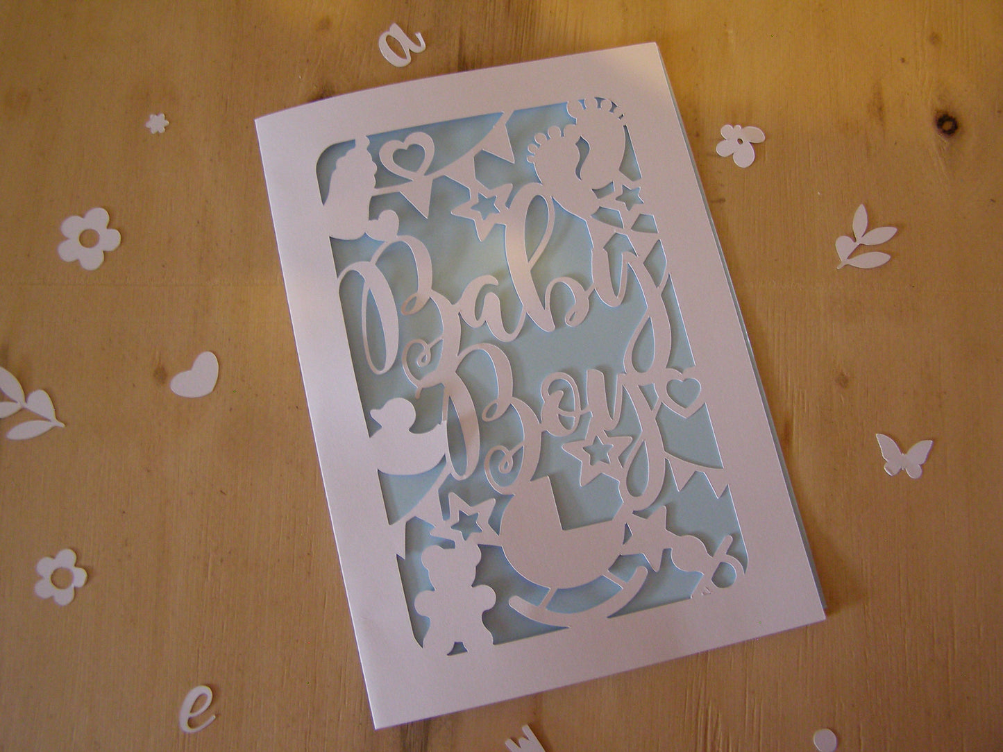 Handmade New Baby Boy Card