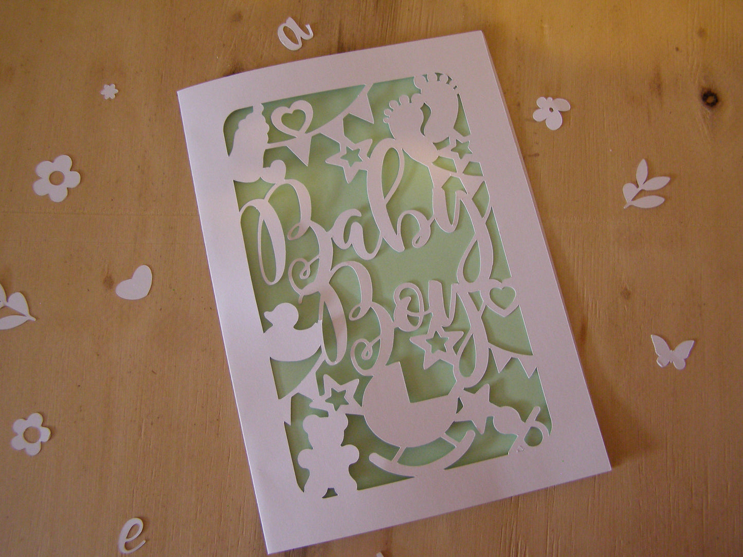 Handmade New Baby Boy Card